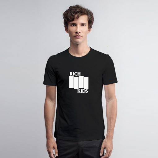 Rich Kids Black Flag Parody T Shirt