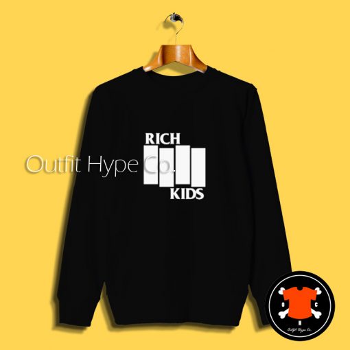 Rich Kids Black Flag Parody Sweatshirt