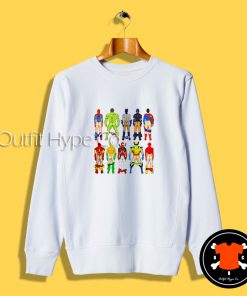 Funny Superhero Butts Naked Sweatshirt