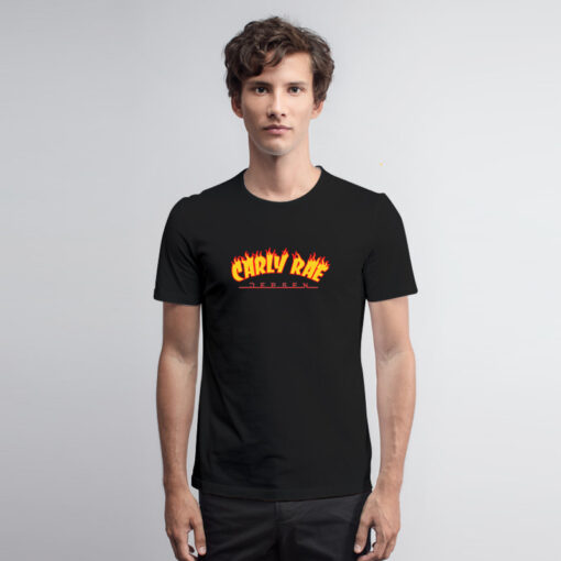 Carly Rae Japsen Flame Design T Shirt