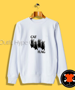 Cat Flag Black Flag Parody Sweatshirt