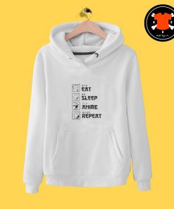 Eat Sleep Anime Repeat Hoodie