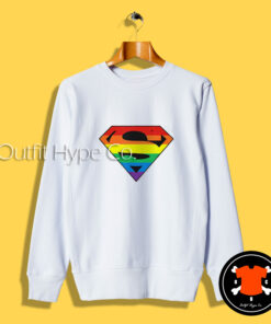 Dc Comics Pride Superman Logo Sweatshirt