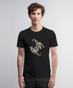 Korn Skeleton Fingers Logo T Shirt