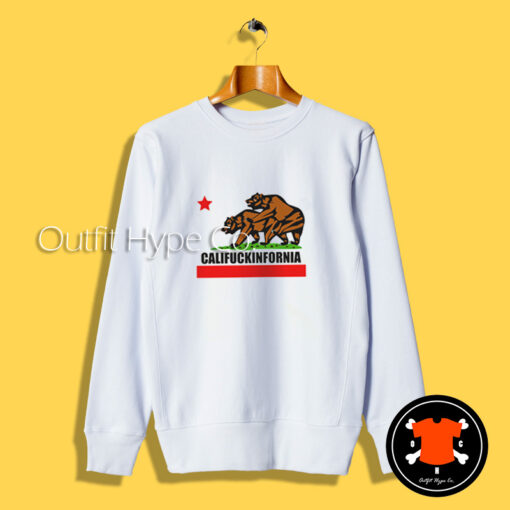 Califuckinfornia Bear Graphic Sweatshirt