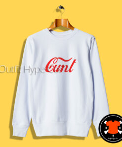 Cunt Coca Cola Parody Logo Sweatshirt