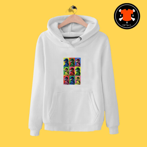 Jurassic Park Dinosaur Pop Art Hoodie