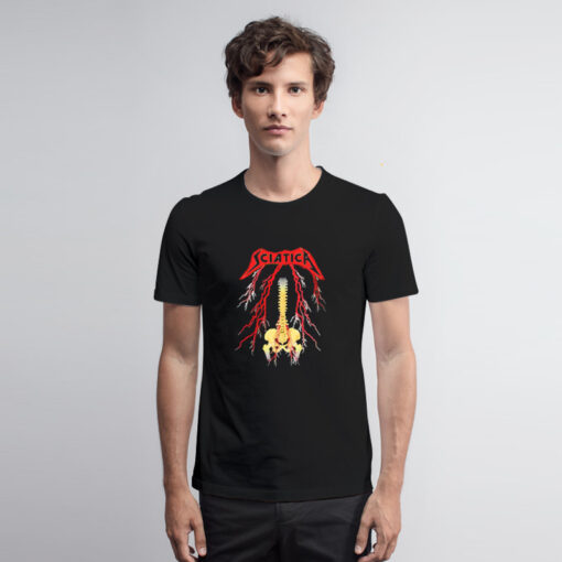 Sciatica Metal Band Logo T Shirt