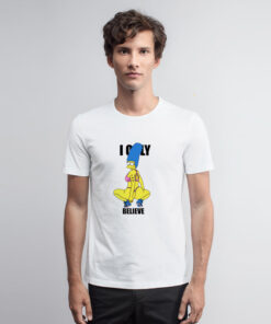 Sexy Marge Simpson Believe T Shirt