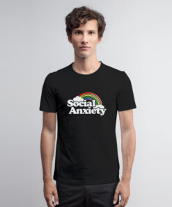 Social Anxiety Rainbow T Shirt