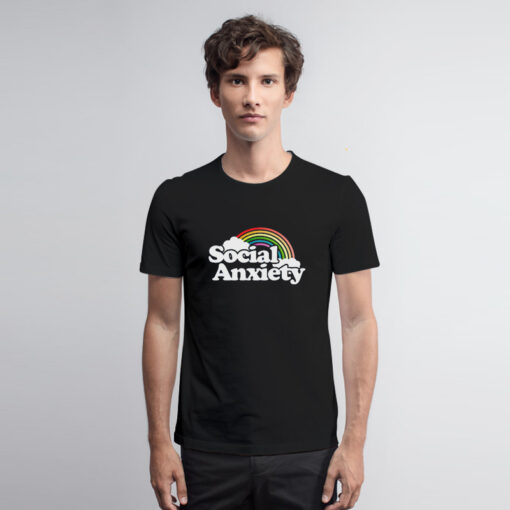 Social Anxiety Rainbow T Shirt