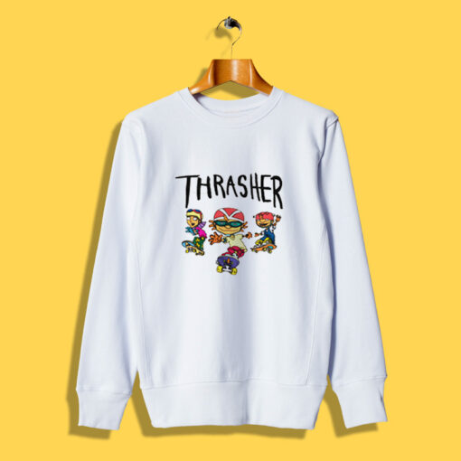 Thrasher Cartoon Skaters Sweatshirt