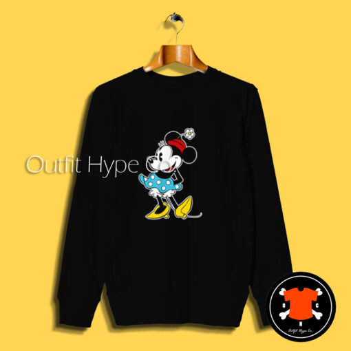 Minnie Mouse Flower Hat Sweatshirt