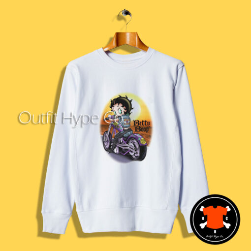 Betty Boop Wild Biker Sweatshirt