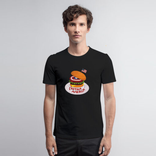 Marvel Captain America Burger T Shirt