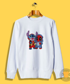 Baby Stitch And Deadpool Is Friends Sweatshirt