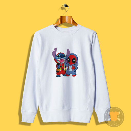 Baby Stitch And Deadpool Is Friends Sweatshirt