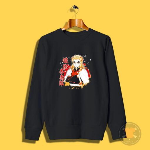 Demon Slayer Kimetsu No Yaiba Kyojuro Rengoku Anime Sweatshirt