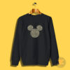 Disney Mickey Mouse Cheetah Print Silhouette Fill Sweatshirt