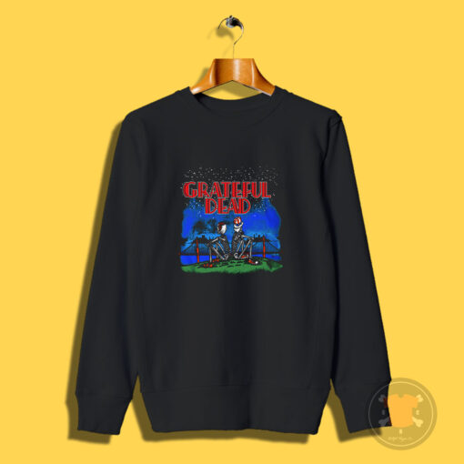 Grateful Dead Golden Gate San Francisco Skeleton Sweatshirt