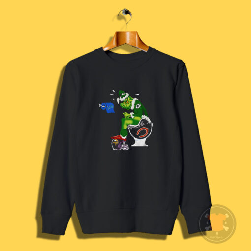 Green Bay Packers The Grinch Toilet Minnesota Sweatshirt