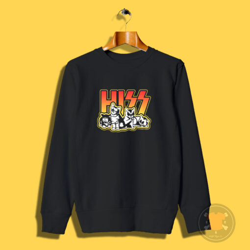 Hiss Funny Cat Lover Sweatshirt