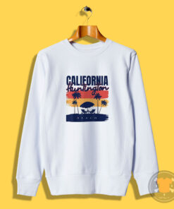 Huntington Beach California Vacation Ocean Palm Sweatshirt