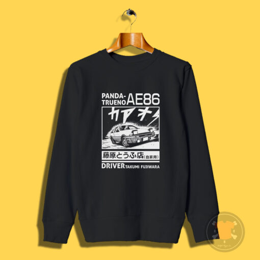 Initial D Panda Trueno Driver Takumi Fujiwara Sweatshirt