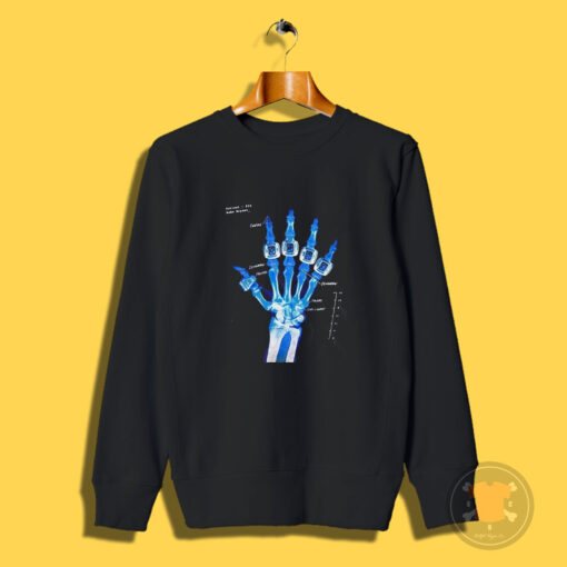 Kobe Bryant Hand X Ray Broken 5 Ring Sweatshirt