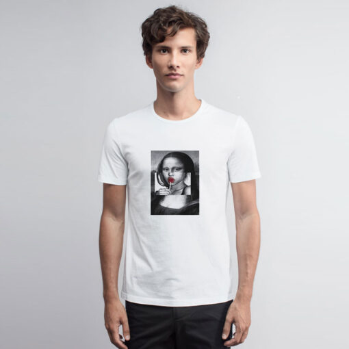 Lollipop Fun Kuso Mona Lisa Graphic T Shirt