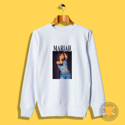 Mariah Carey In Jeans Vintage Sweatshirt