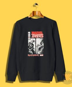 Marvel Iron Maiden Marvel Zombies Vs Eddie Sweatshirt