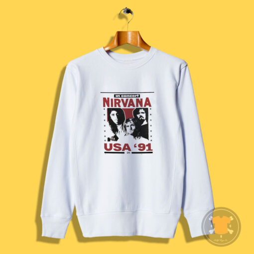 Nirvana USA Tour 91 Vintage Sweatshirt