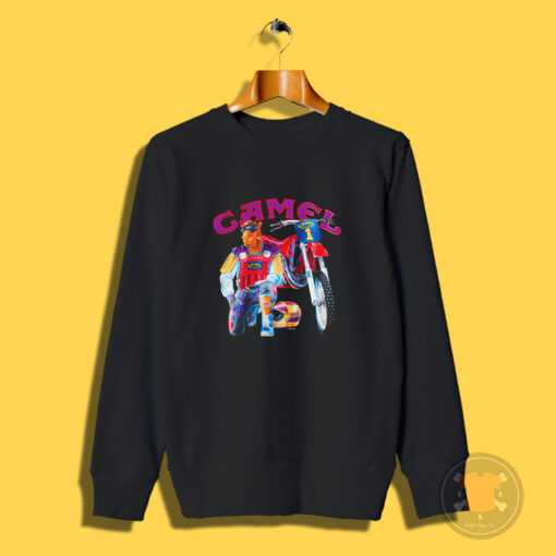 Nos Vintage 1993 Camel Supercross Single Stitch Pocket Sweatshirt