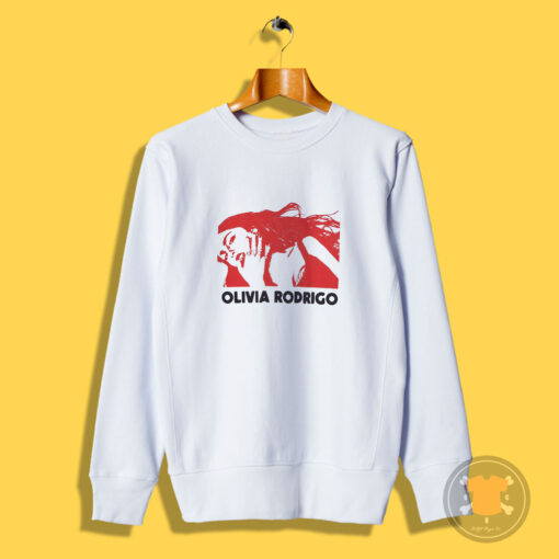 Olivia Rodrigo Guts Red Stencil Sweatshirt