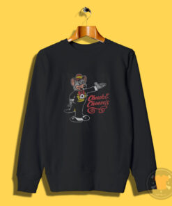 Rare Chuck E Cheese Pizza Time Ringer Sweatshirt