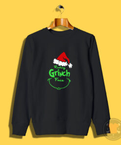 Resting Grinch Face Raglan Sweatshirt