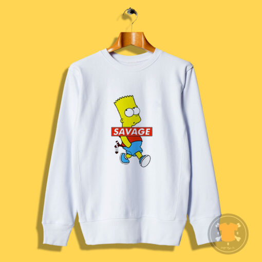 Savage Bart Simpson Funny Sweatshirt