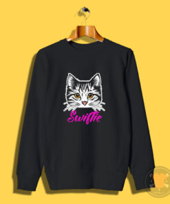 Taylor White Cat Swiftie Sweatshirt