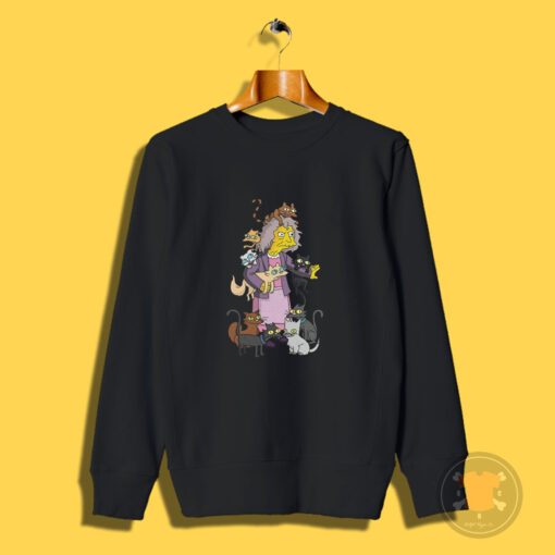 The Simpsons Crazy Cat Lady Sweatshirt