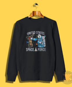 United States Space Force Astronaut Punching Alien Sweatshirt