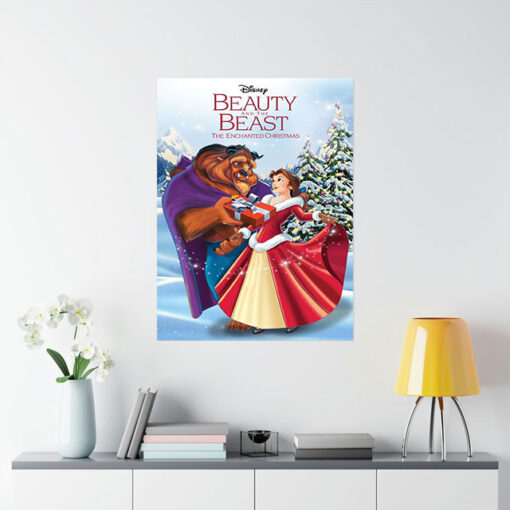 Beauty and The Beast Christmas Poster 1