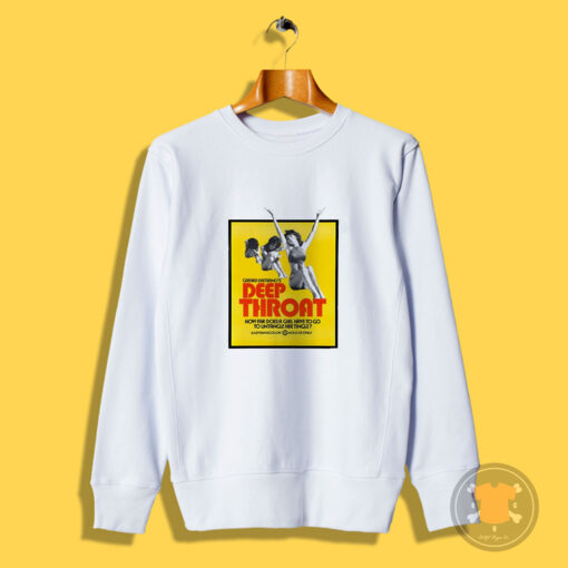 Deep Throat Movie Poster 1972 Sweatshirt