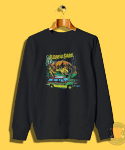 Dino Attacking Jurassic Park Tour SUV Classic Sweatshirt