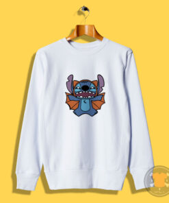 Disney Cute Stitch Bat Halloween Sweatshirt