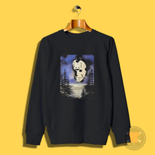 Jason Voorhees Face In The Sky Sweatshirt