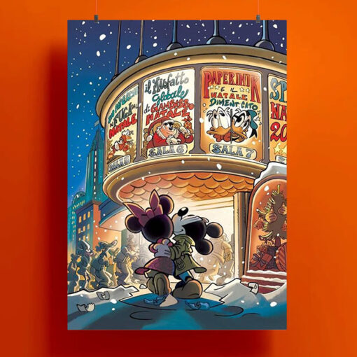 Love Mickey & Minnie In the Christmas Day Poster