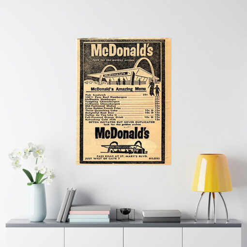 Mcdonald's Amazing Menu Poster 1