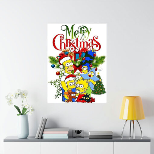 Merry Christmas Homer Family Poster 1