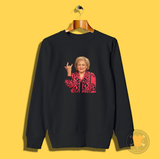 Metal Betty White Vintage Sweatshirt